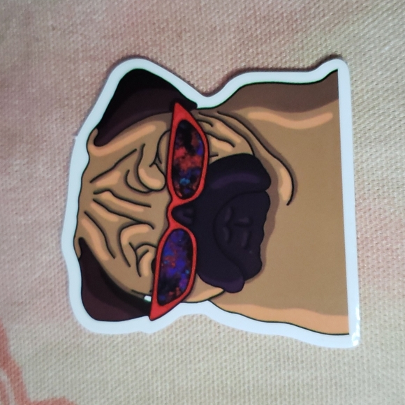(J) Pug Dog Sticker Doggie Dog Mom Puppy - Picture 5 of 5